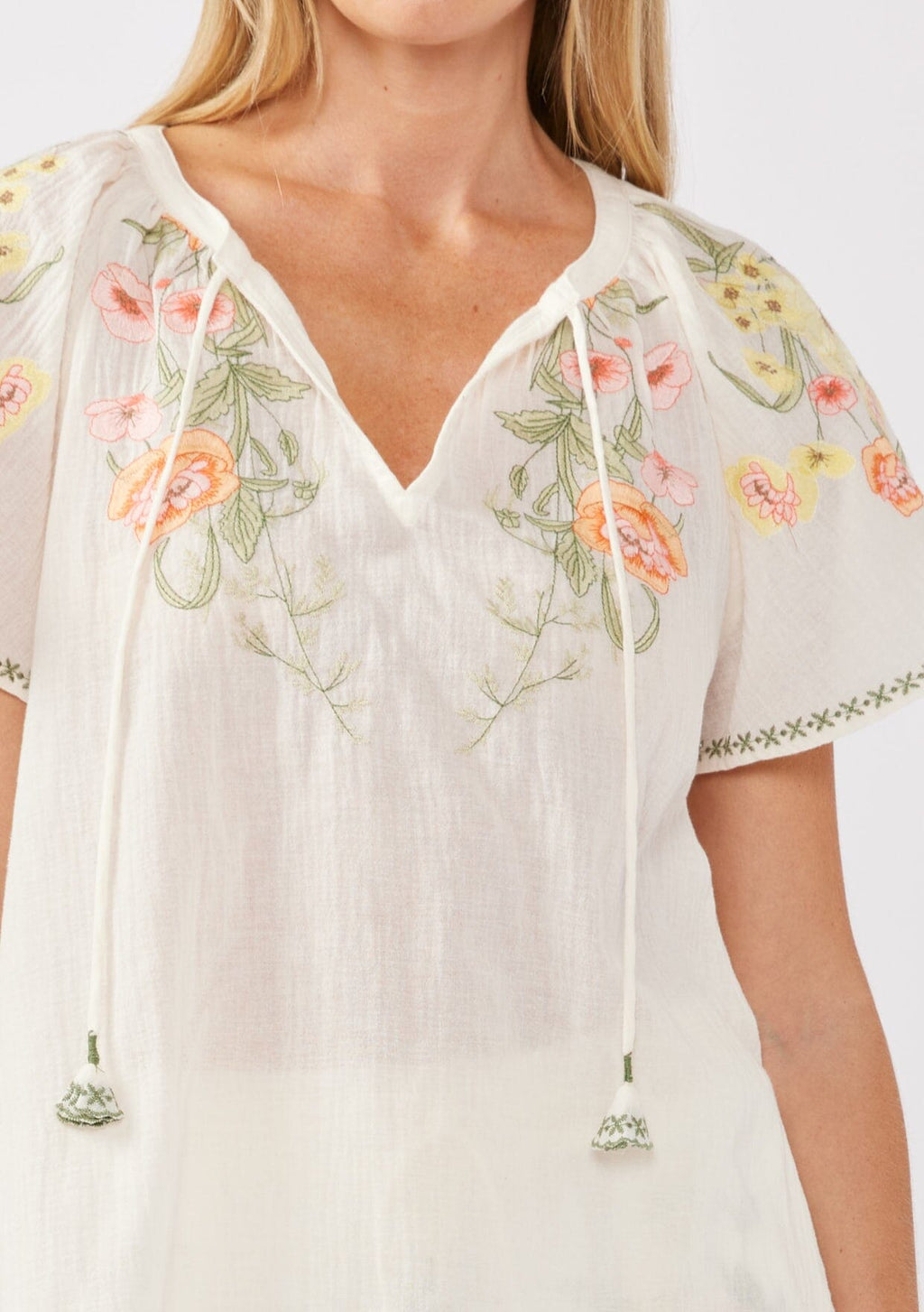 Sunlit Days Embroidered Top
