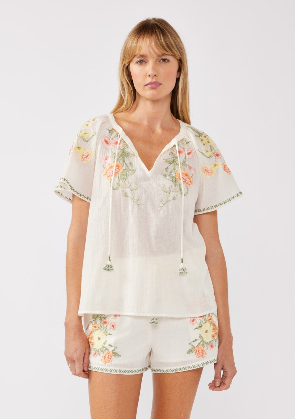 Sunlit Days Embroidered Top