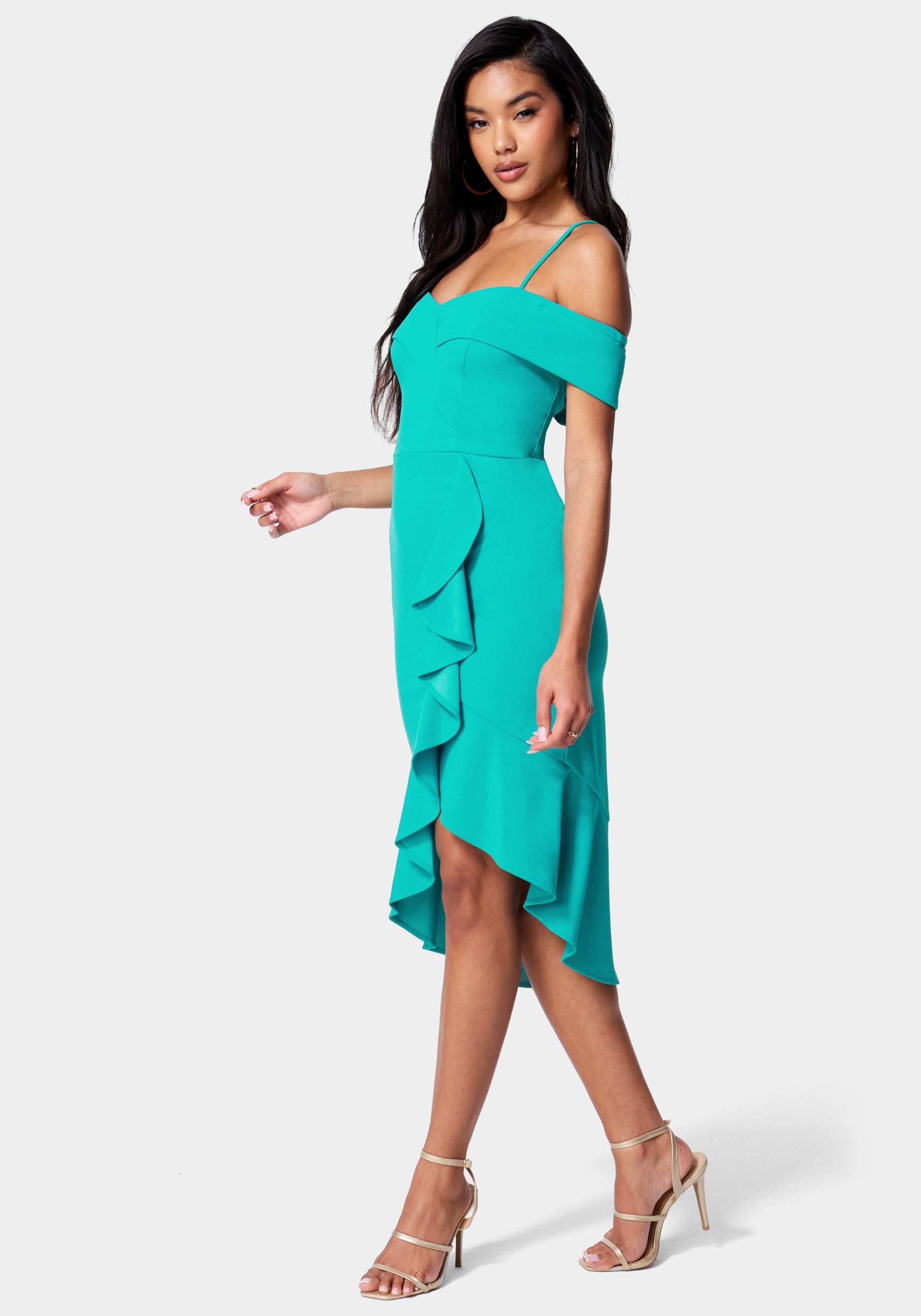 Cascade Ruffle Flounce Dress