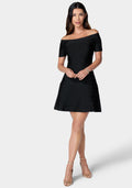 Luxe Bandage Off The Shoulder Dress