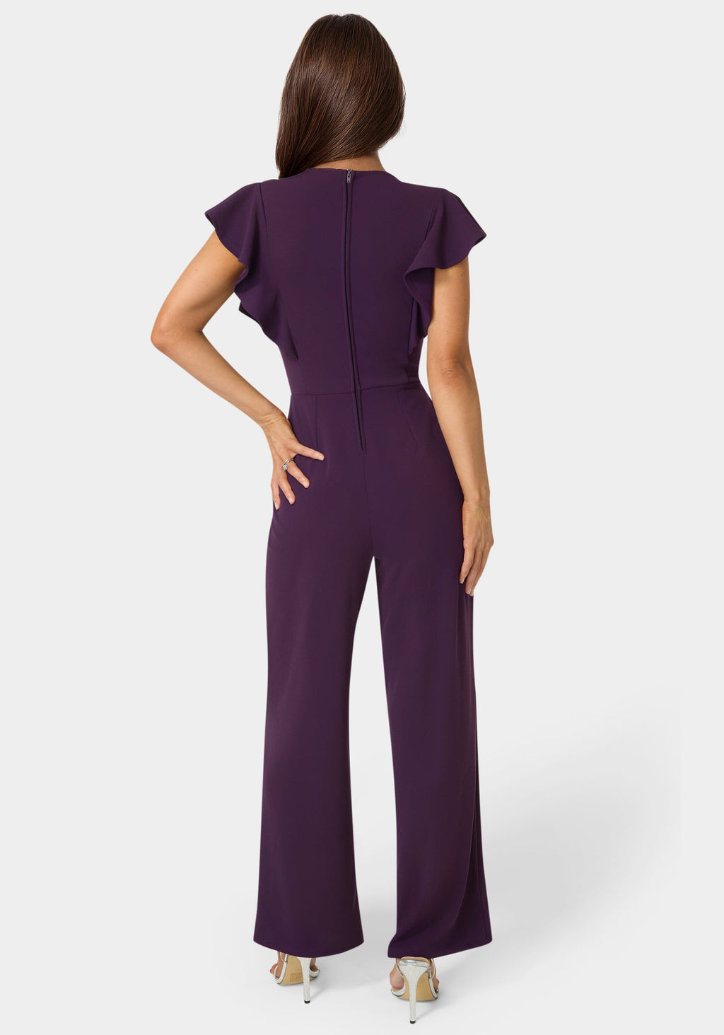 Flutter Sleeve Core Jumpsuit