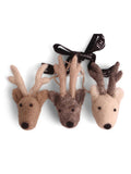 Gry & Sif Set Of 3 Reindeer Ornaments