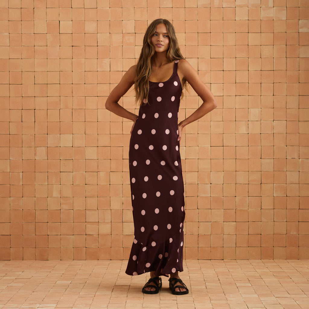 Gia Dress In Peppercorn