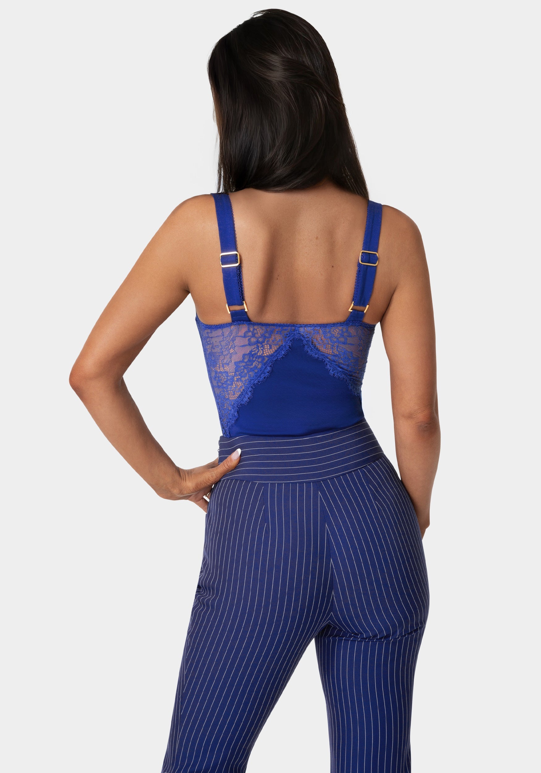 Lace Insert Corset Top