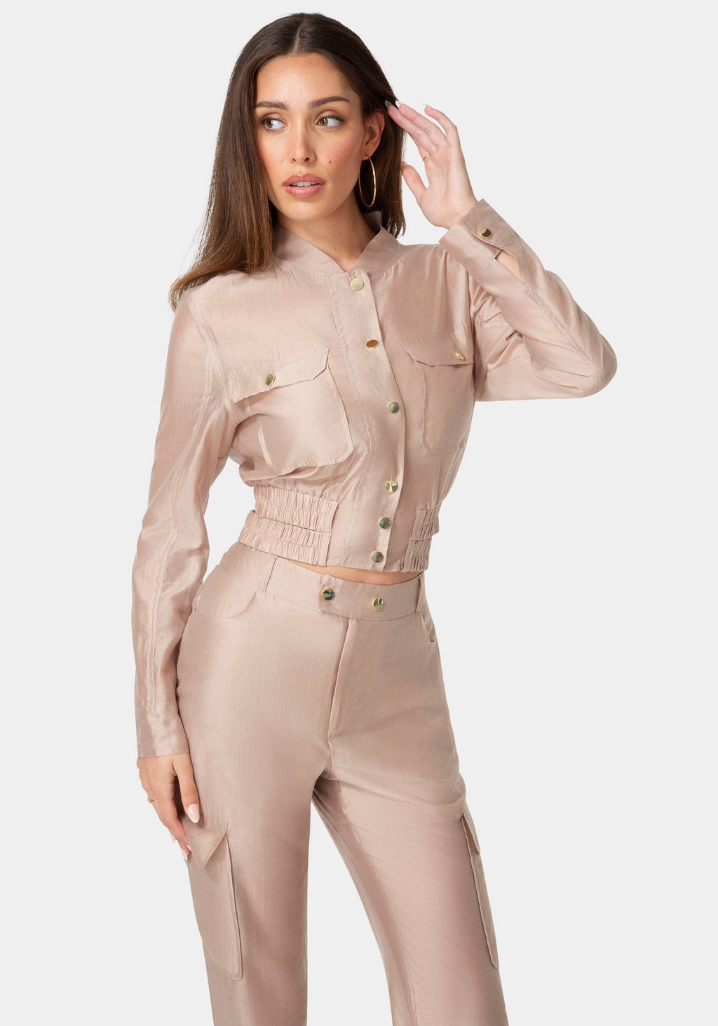 Light Sheer Voile Bomber