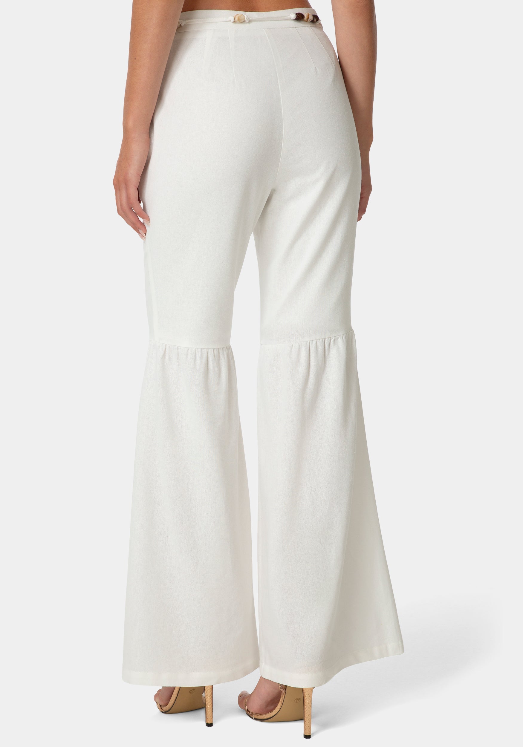Bell Bottom Linen Pants