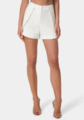 Ruffle Linen Shorts