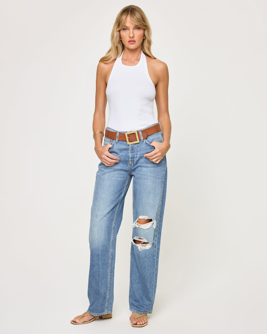 Alyx Halter Tank - White