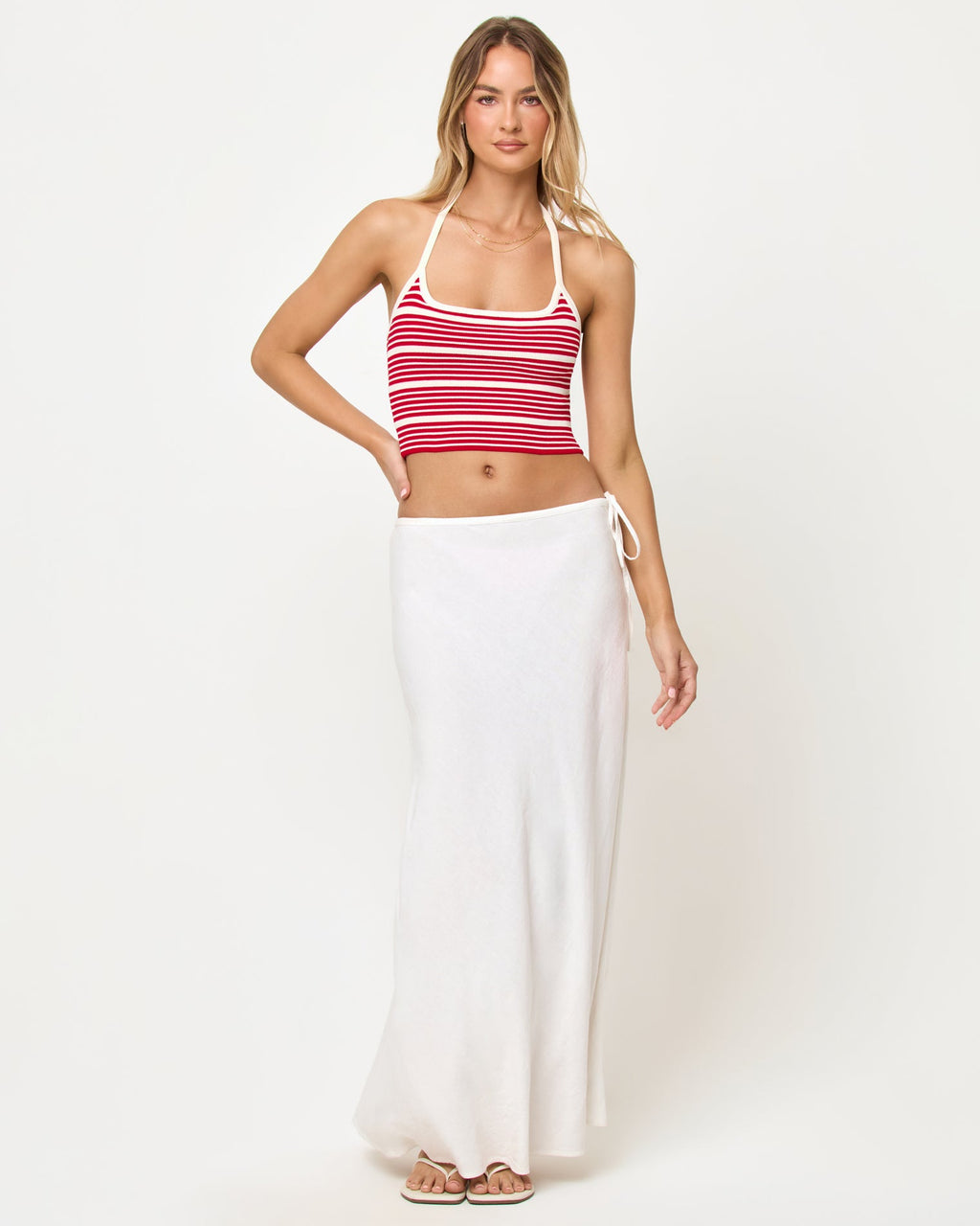 Positano Top - Superbloom Stripe