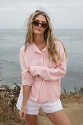 Tanya Long Sleeve Button Down Knit Cardigan Light Pink