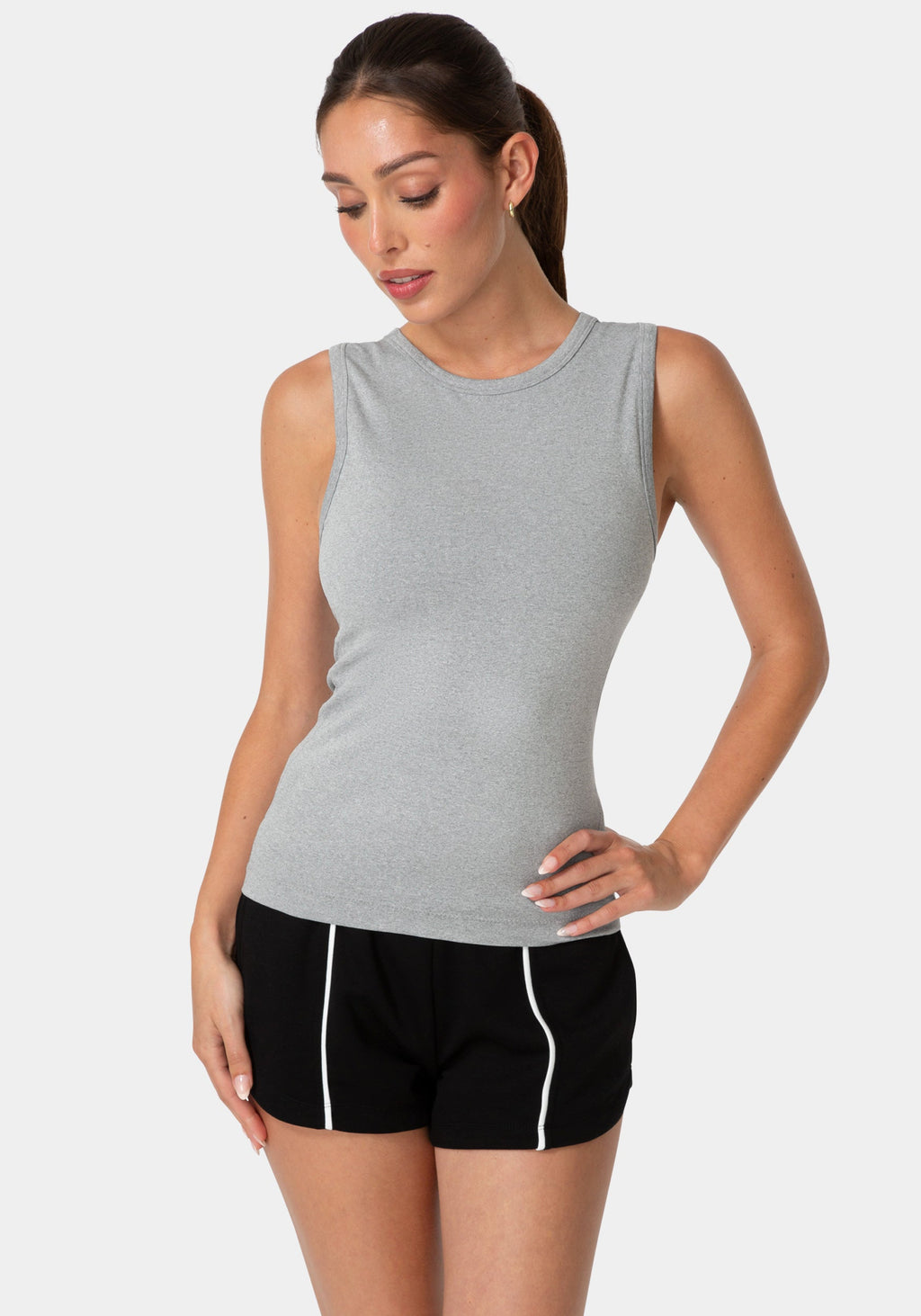 Double Front Seamless Tank With Foil Logo