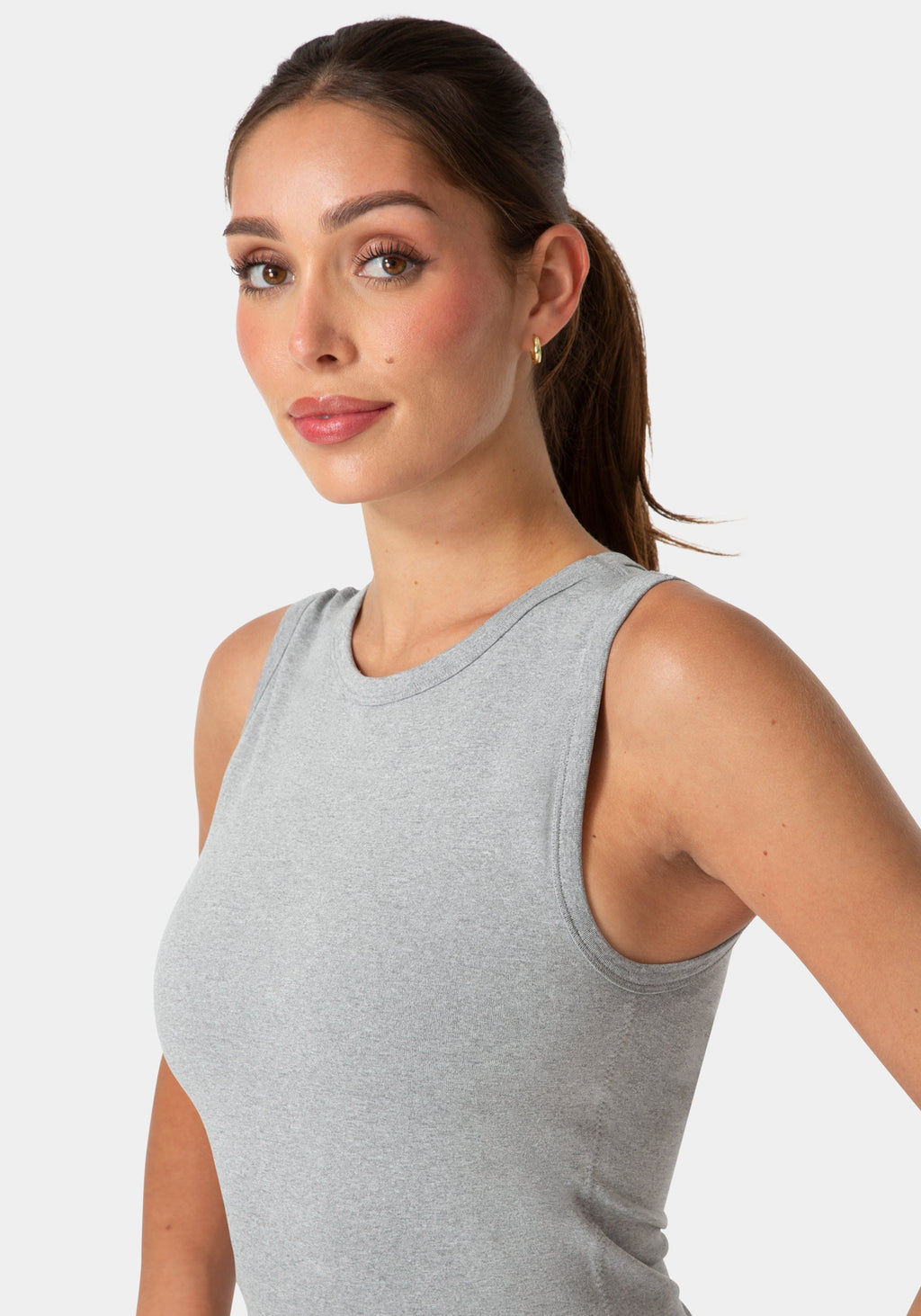 Double Front Seamless Tank With Foil Logo