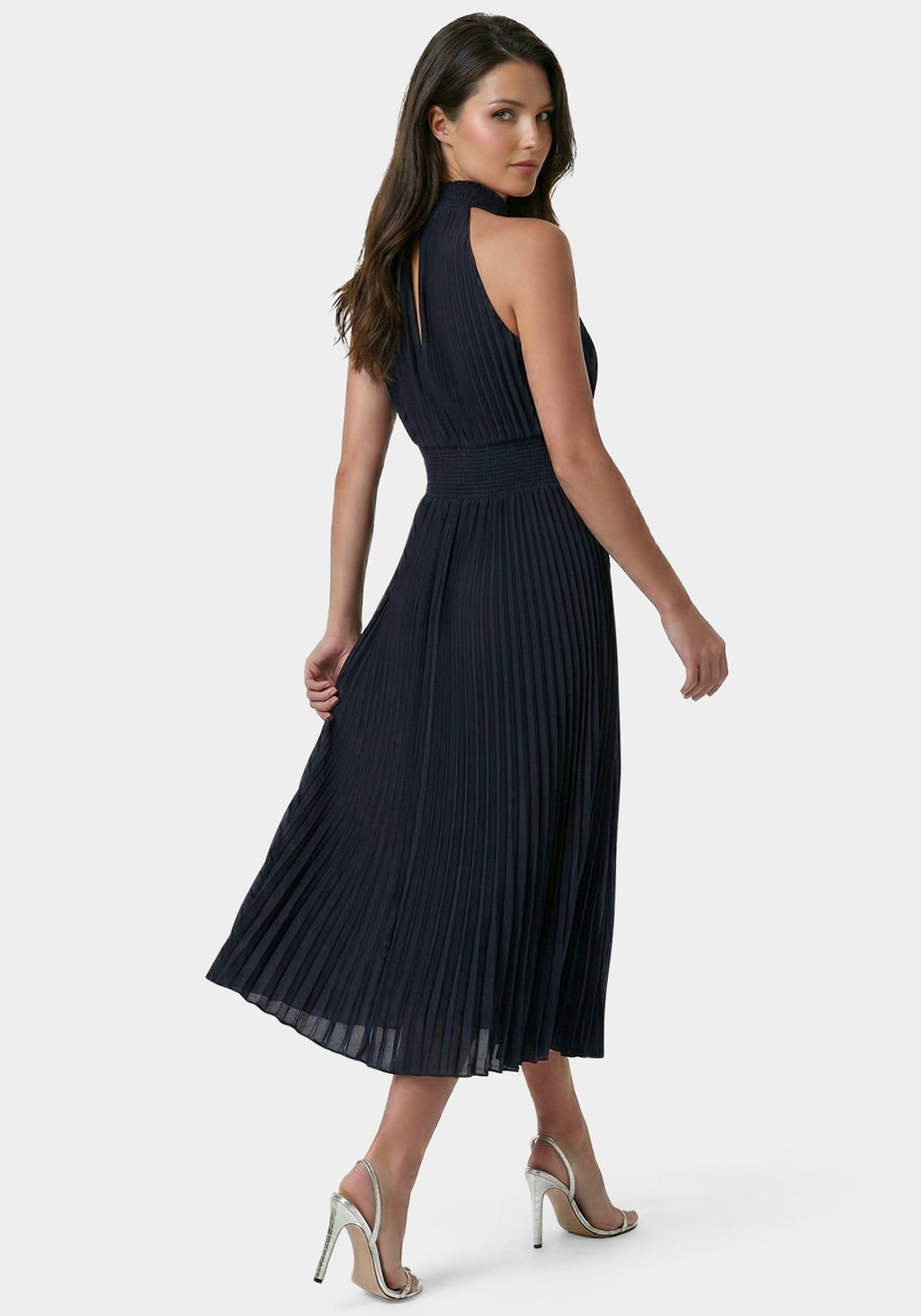 Sleeveless Pleated Dress