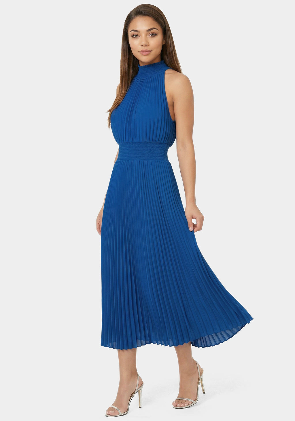 Sleeveless Pleated Dress