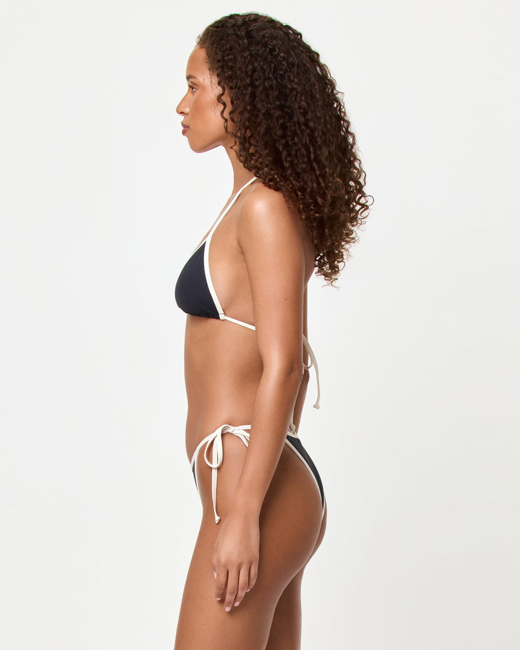 Levy Bikini Bottom - Black-Cream