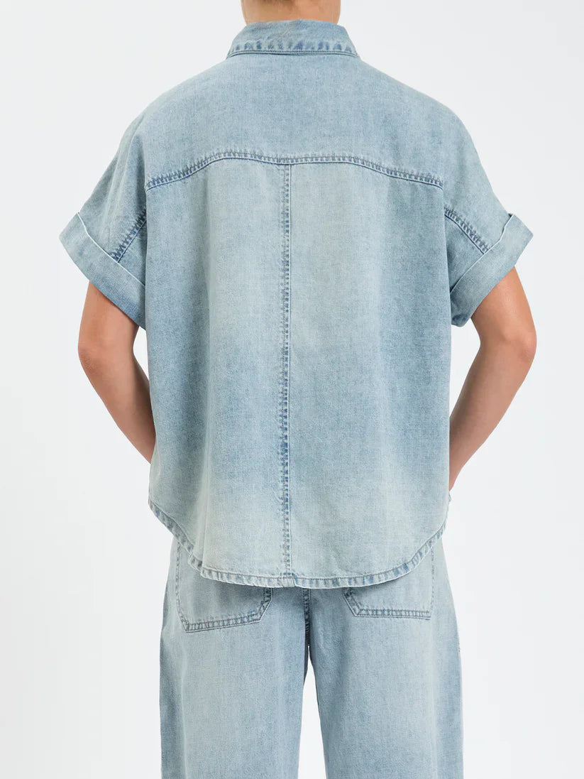 Daze Shore Rolled Sleeve Top