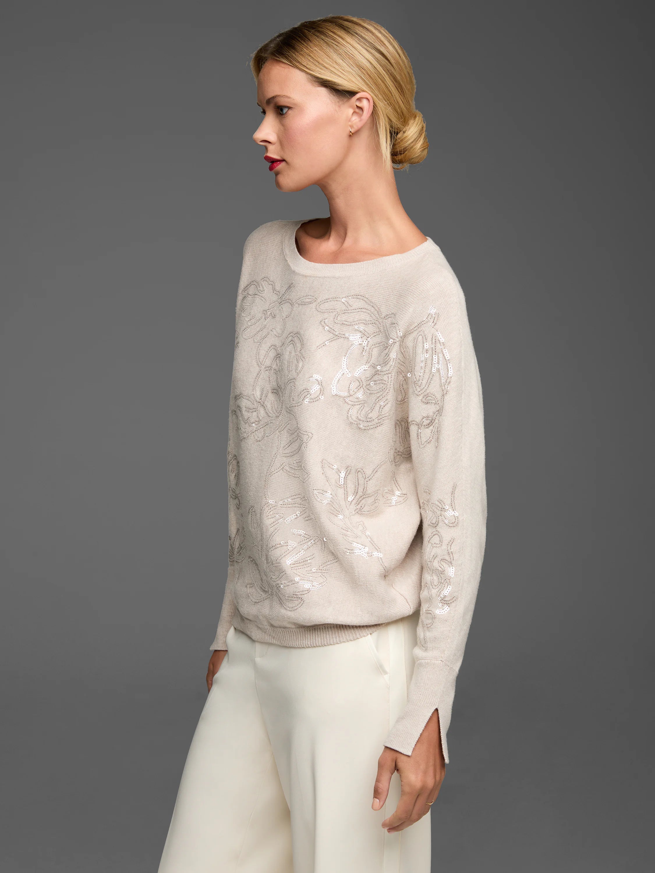 Gold Label Cotton Cashmere Silk Blend Sweater