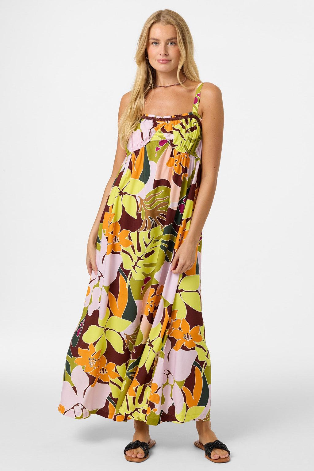 Natasha Tropical Maxi Dress