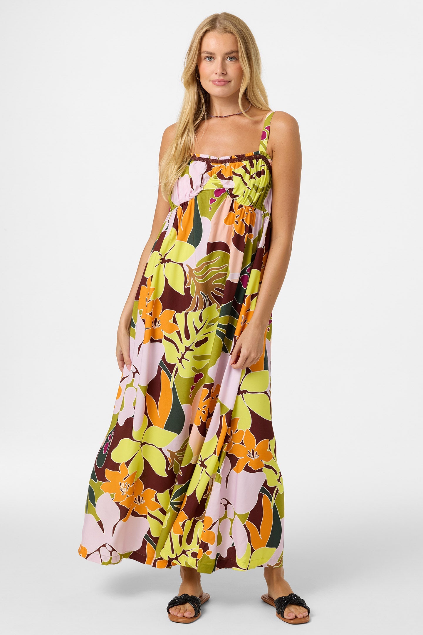 Natasha Tropical Maxi Dress