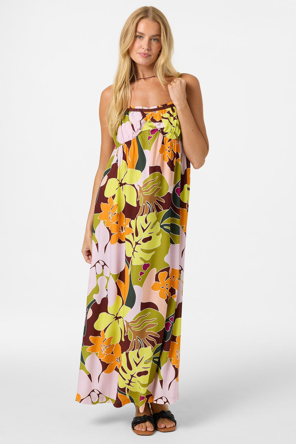 Natasha Tropical Maxi Dress