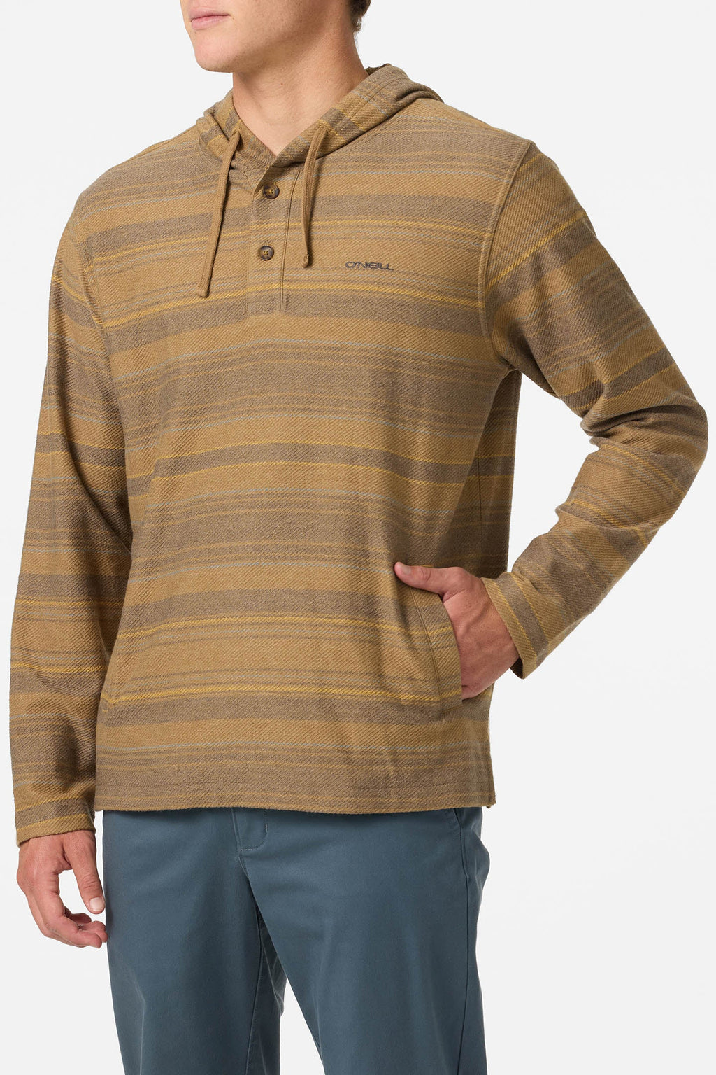 Bavaro Stripe Poncho Pullover Fleece