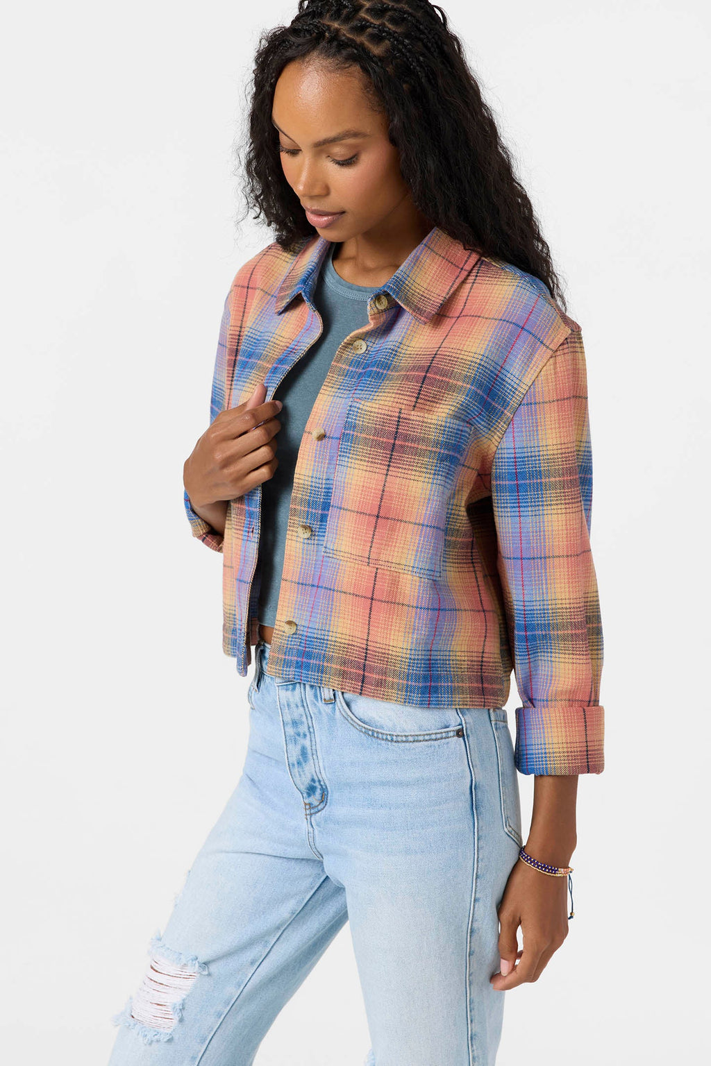 Roy Flannel Long Sleeve Top