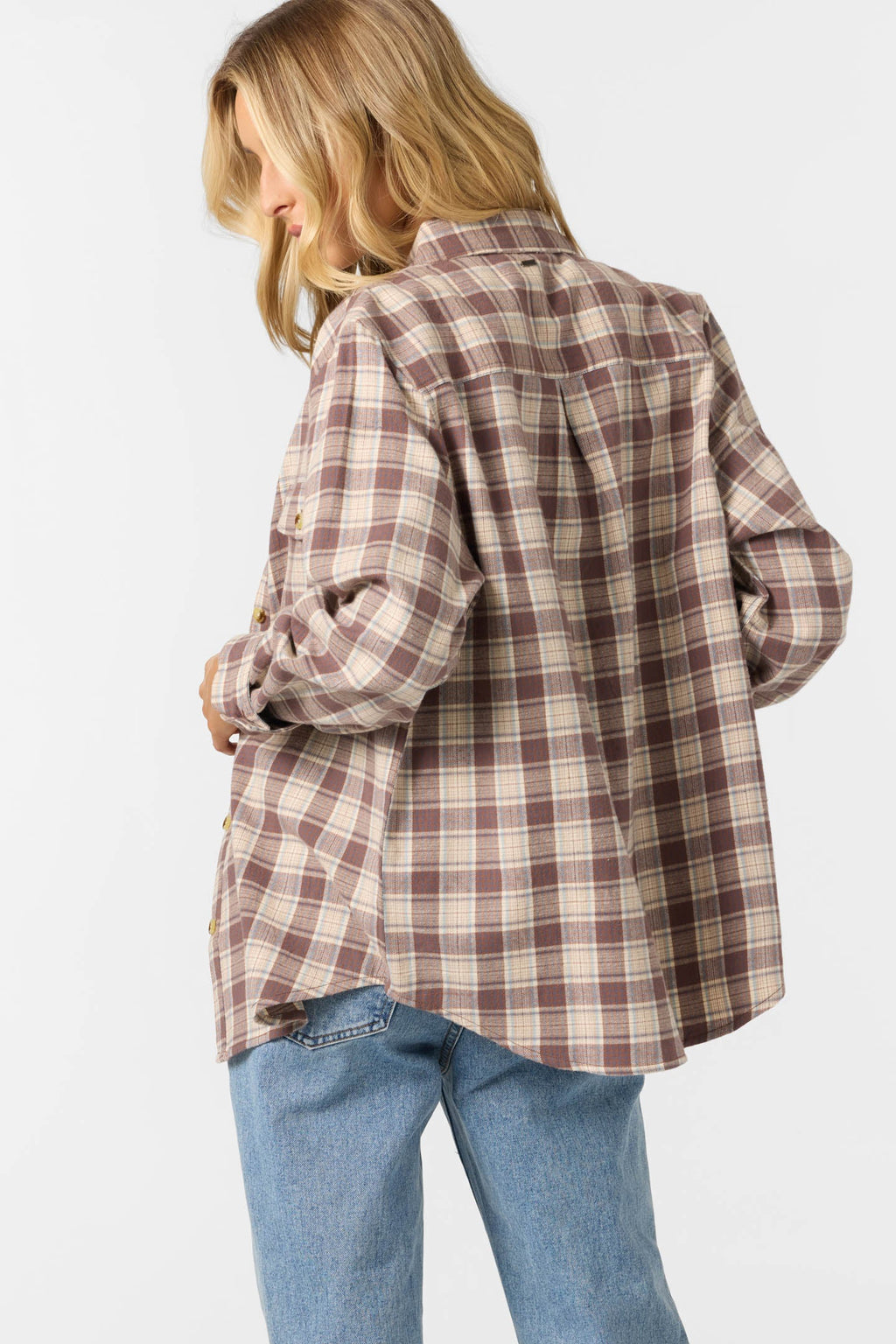 Brooks Flannel Long Sleeve Top