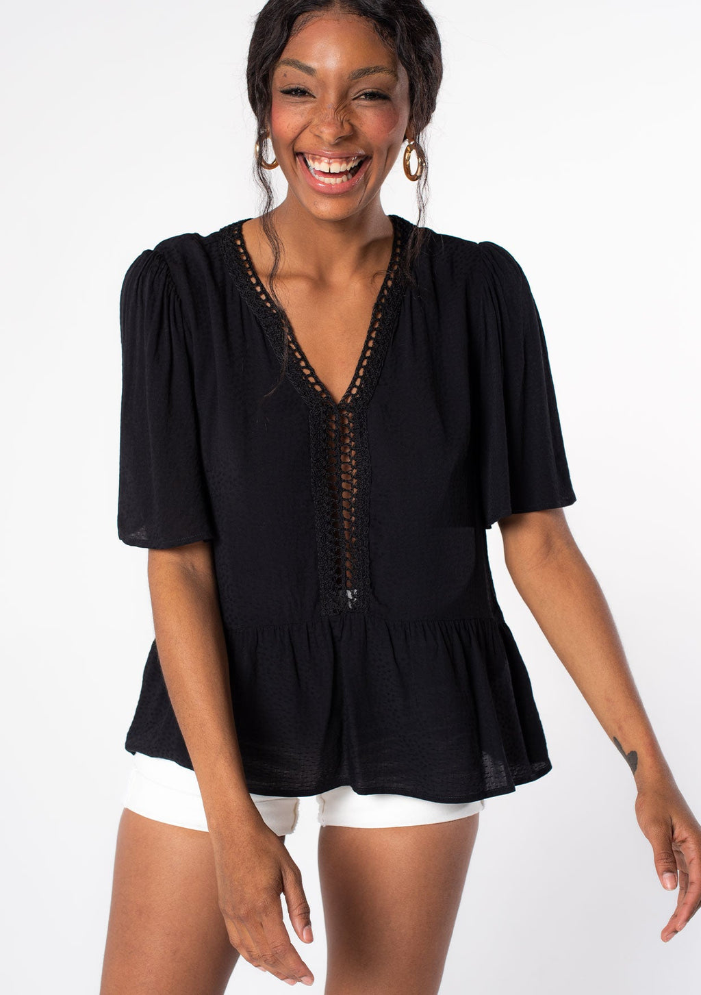 Sweet Nothings Lattice Trim Top