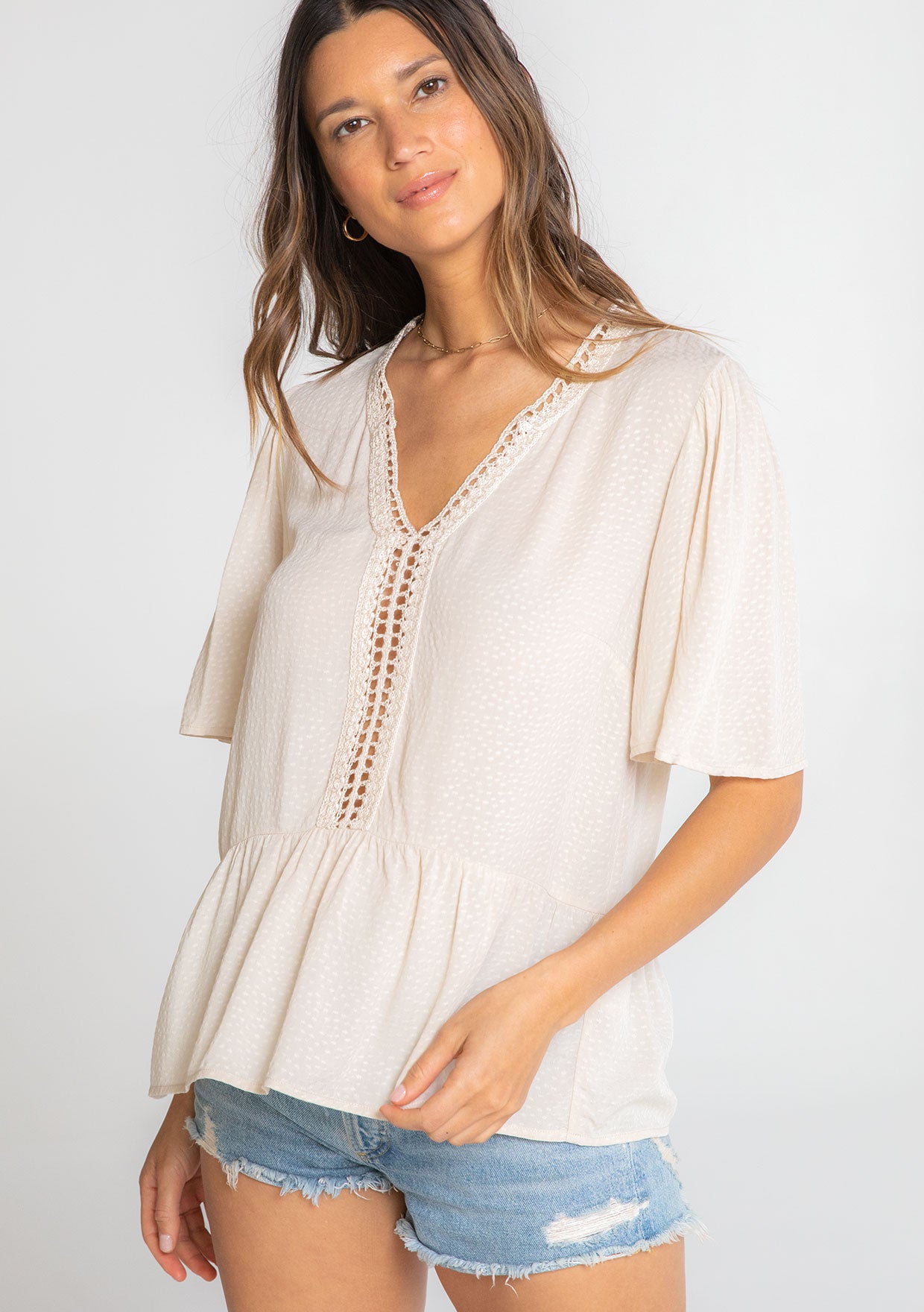 Sweet Nothings Lattice Trim Top