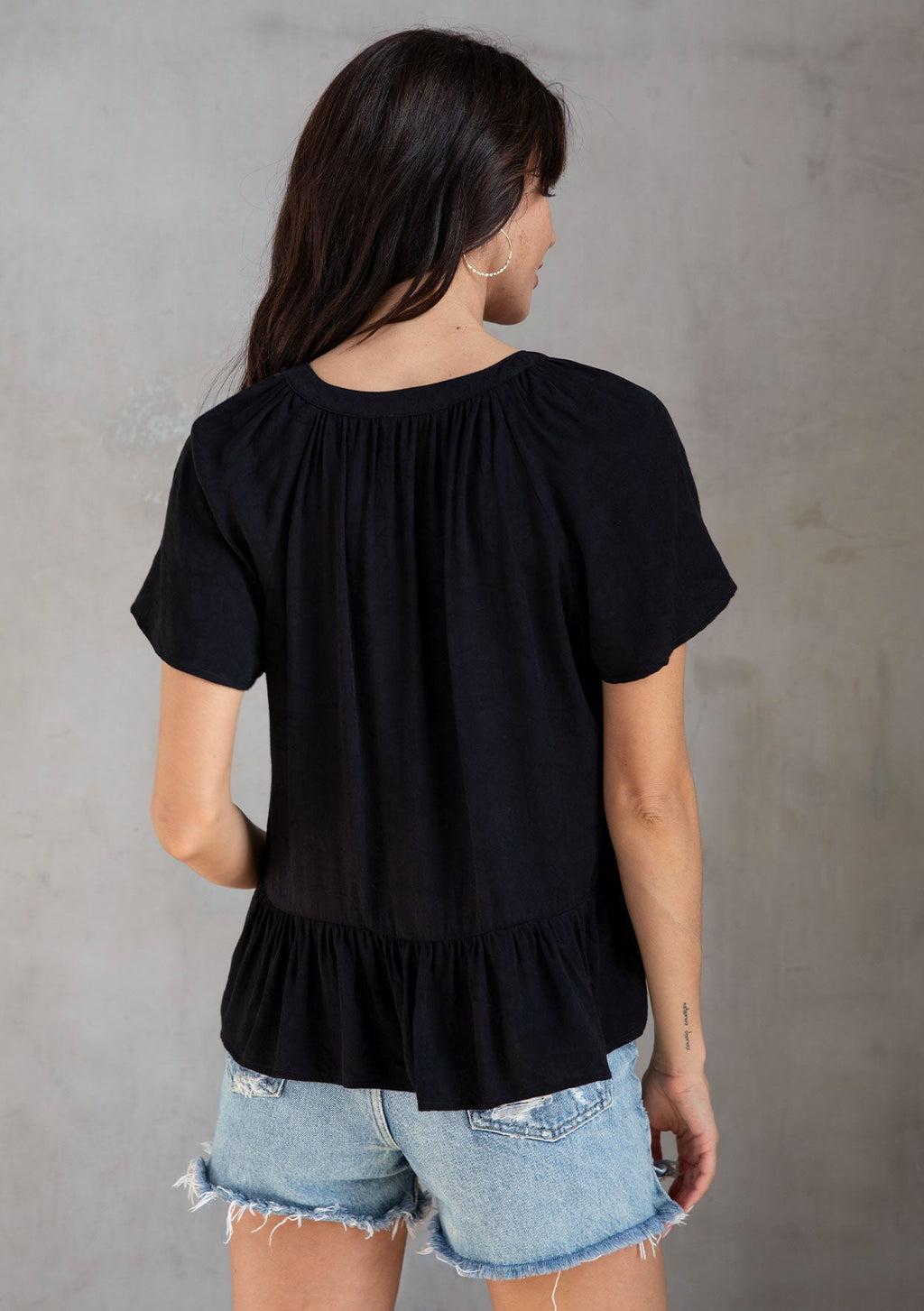 Stories Flutter Sleeve Top