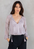 Cameron Embroidered Chiffon Blouse
