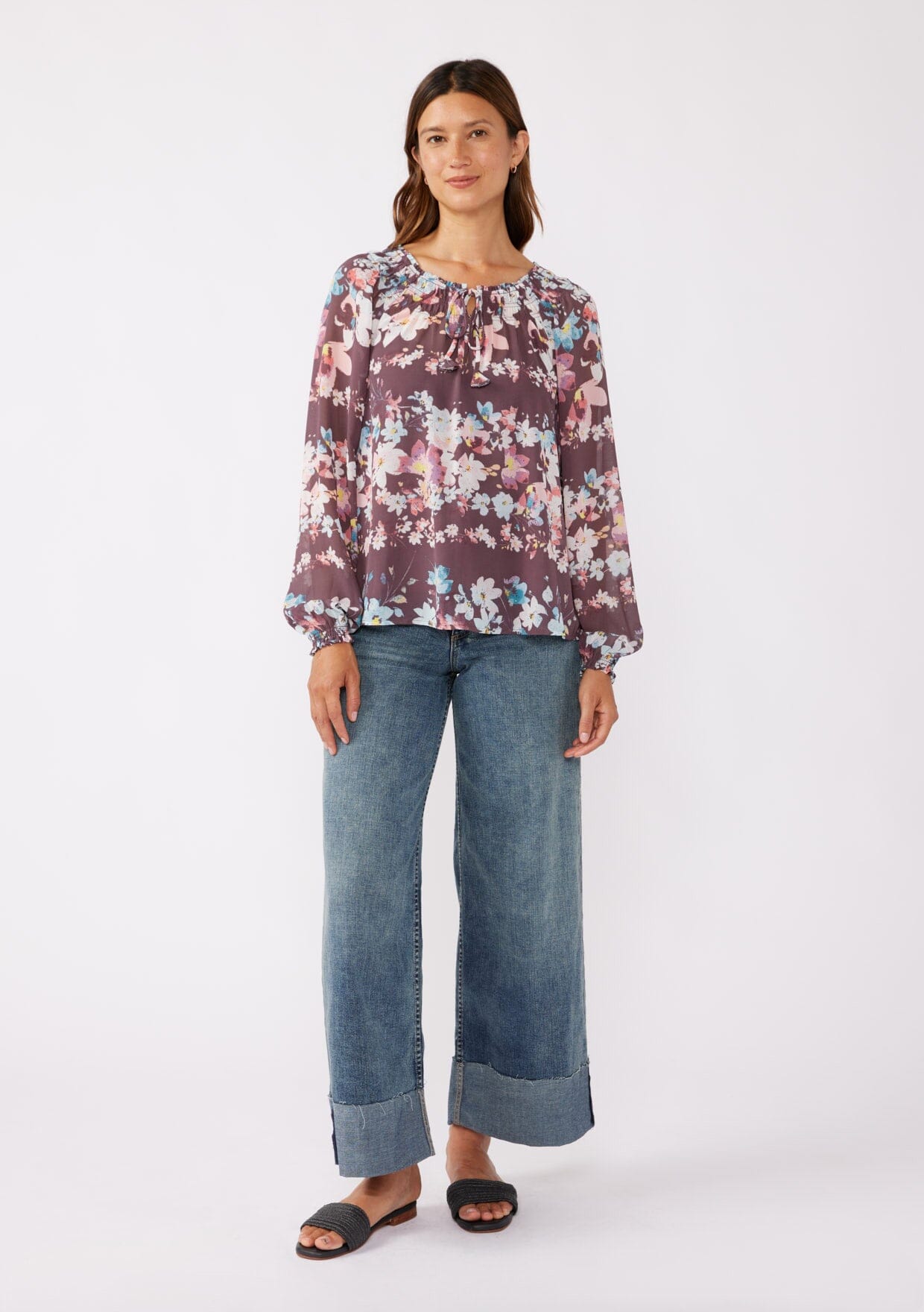 Nocturnal Petal Blouse