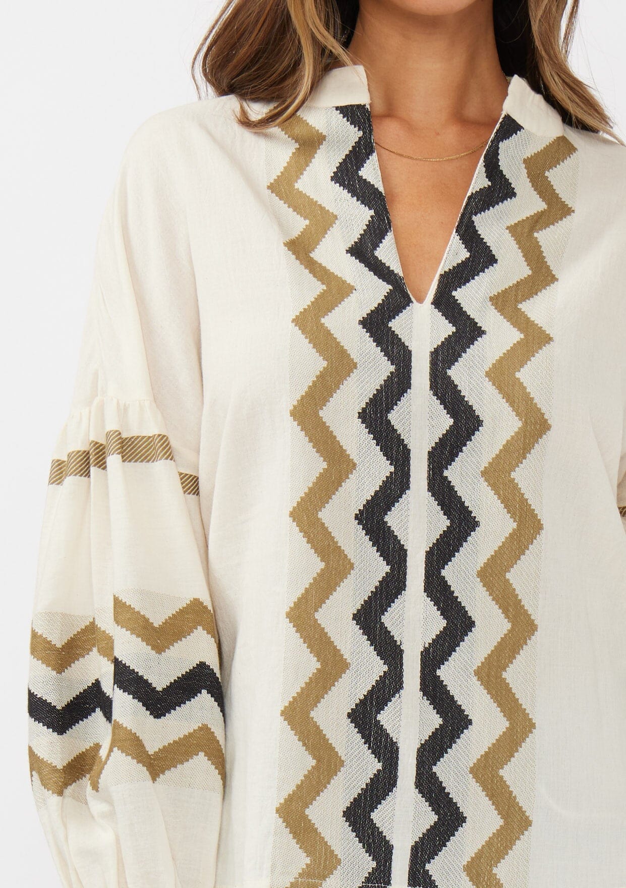 Mona Jacquard Blouse