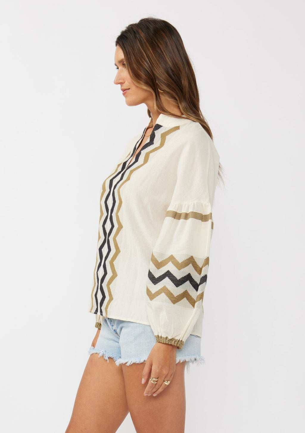 Mona Jacquard Blouse