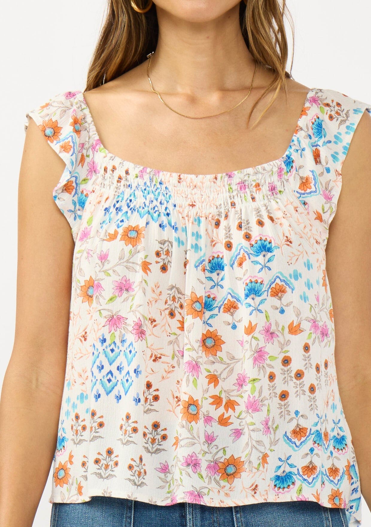 Calista Flutter Sleeve Top
