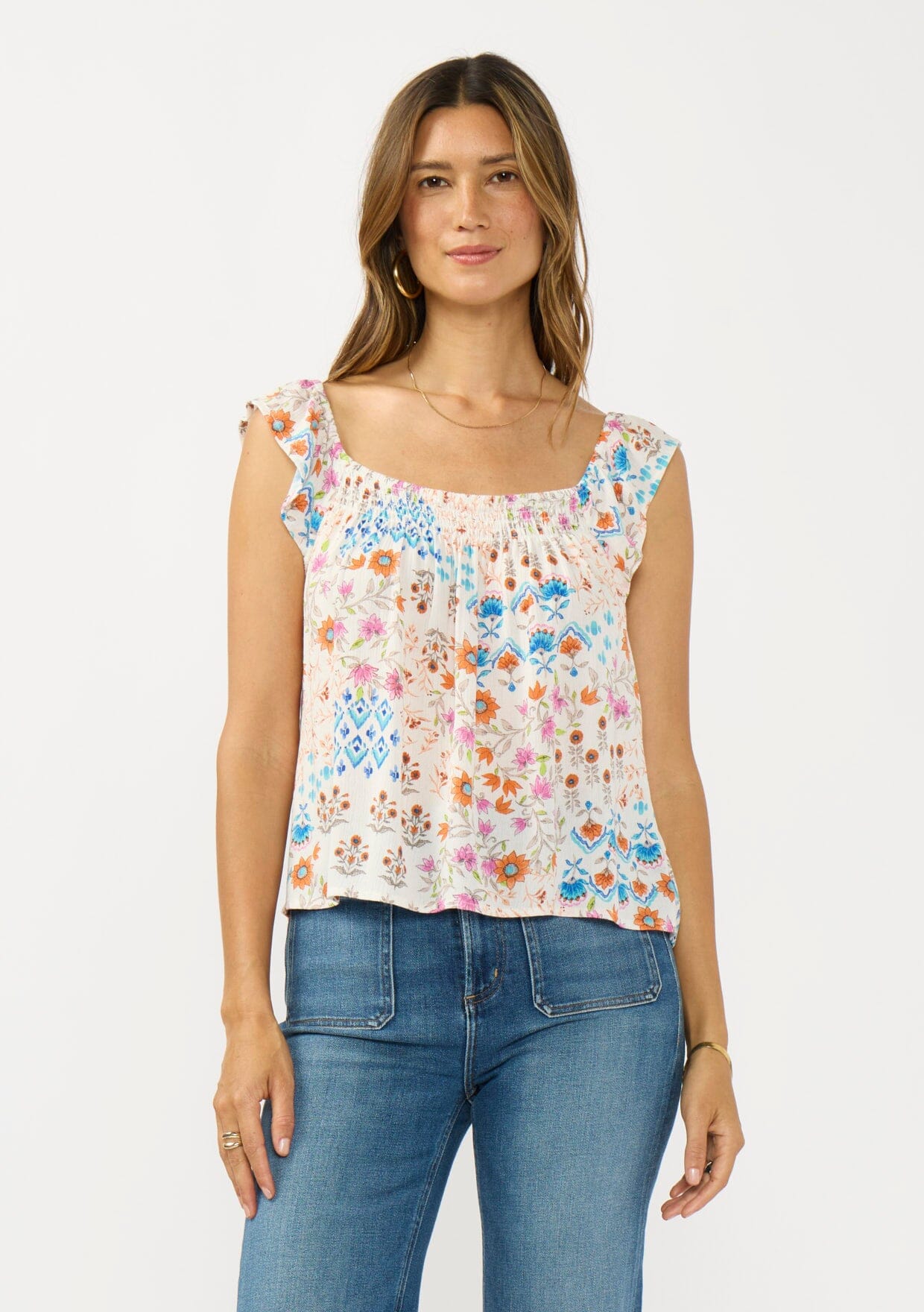 Calista Flutter Sleeve Top