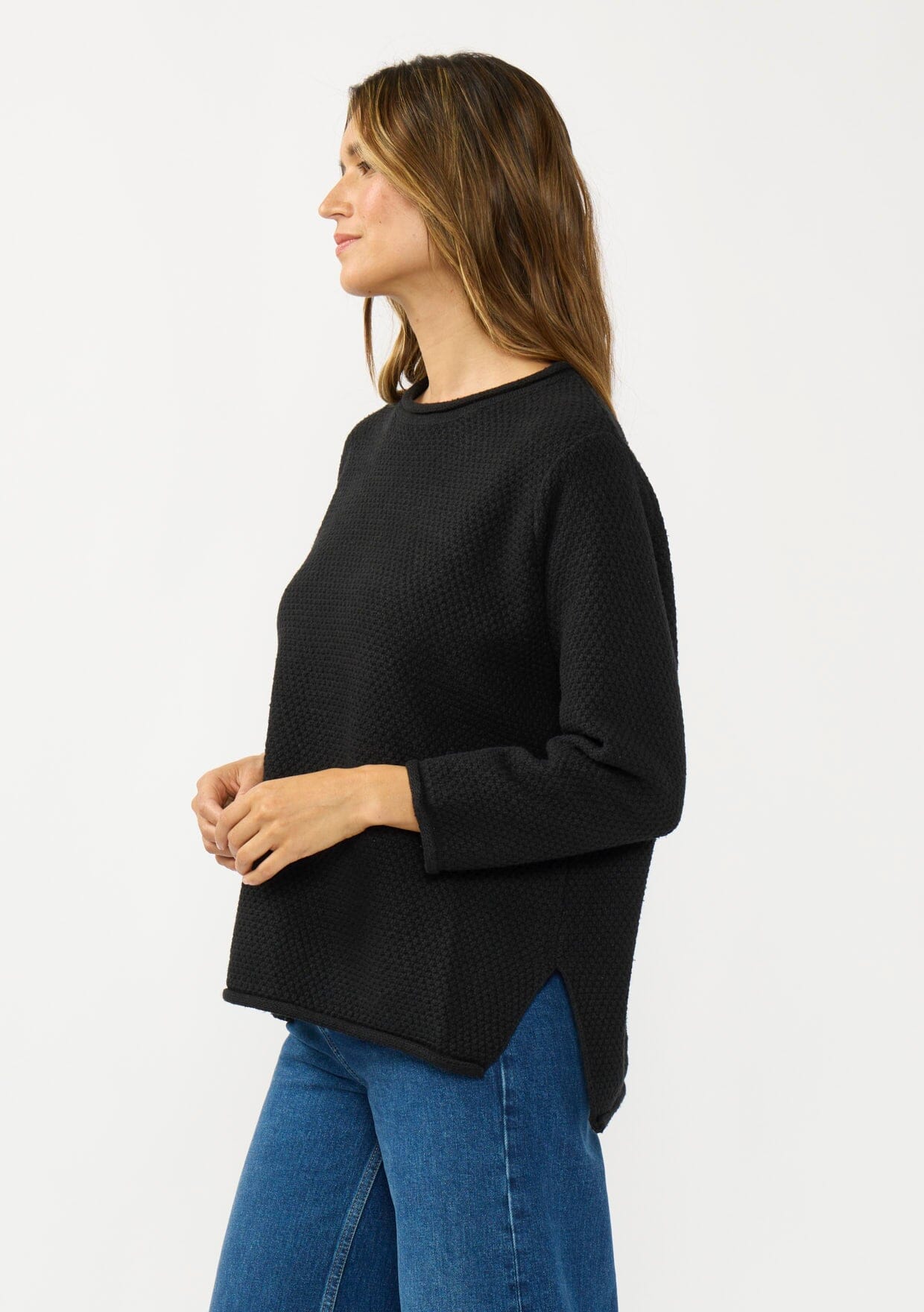 Honeycomb Rollneck Sweater