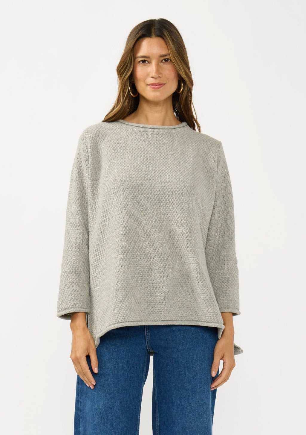 Honeycomb Rollneck Sweater