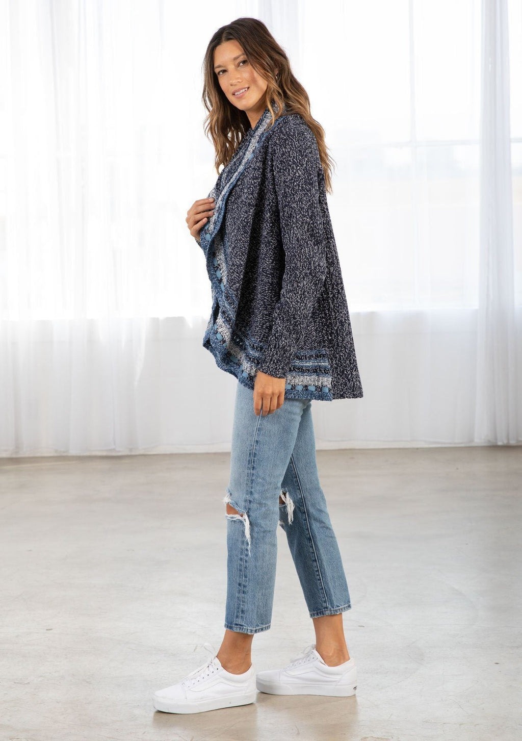Micki Melange Knit Cardigan