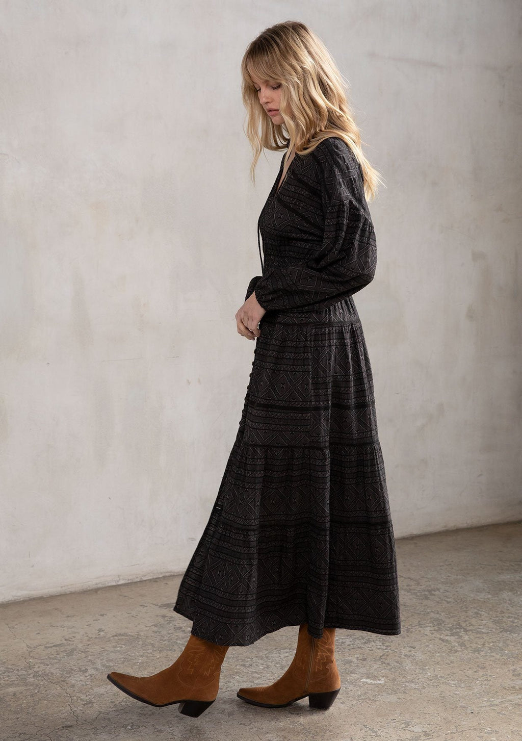 Isn't It Romantic Maxi Peasant Dress