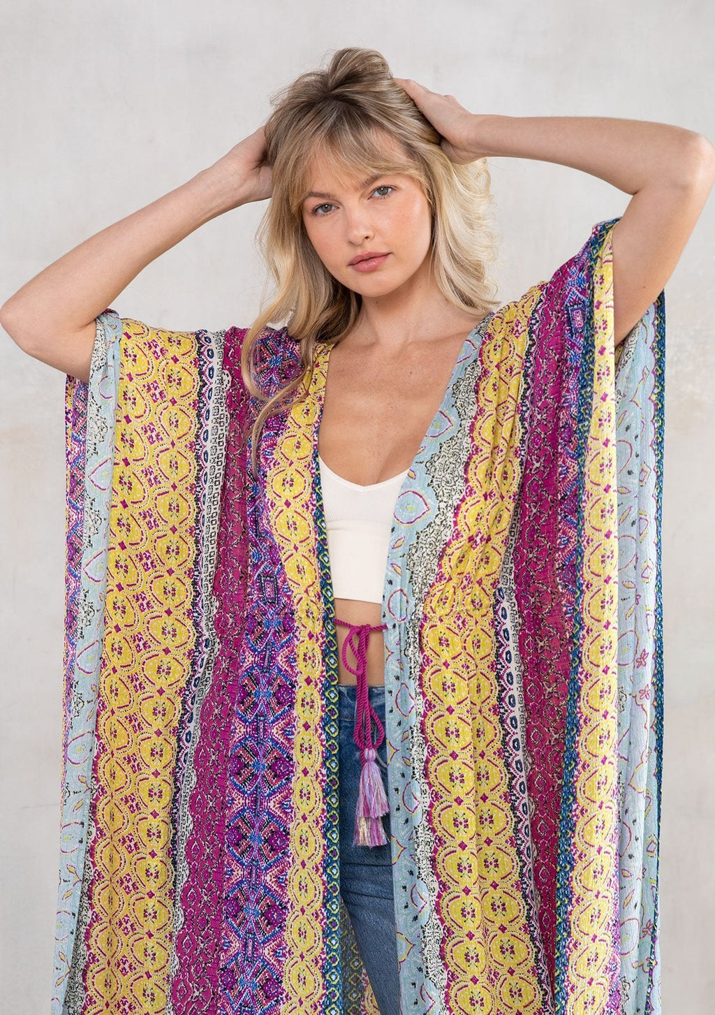 Take me to Coachella Paisley Maxi Kimono