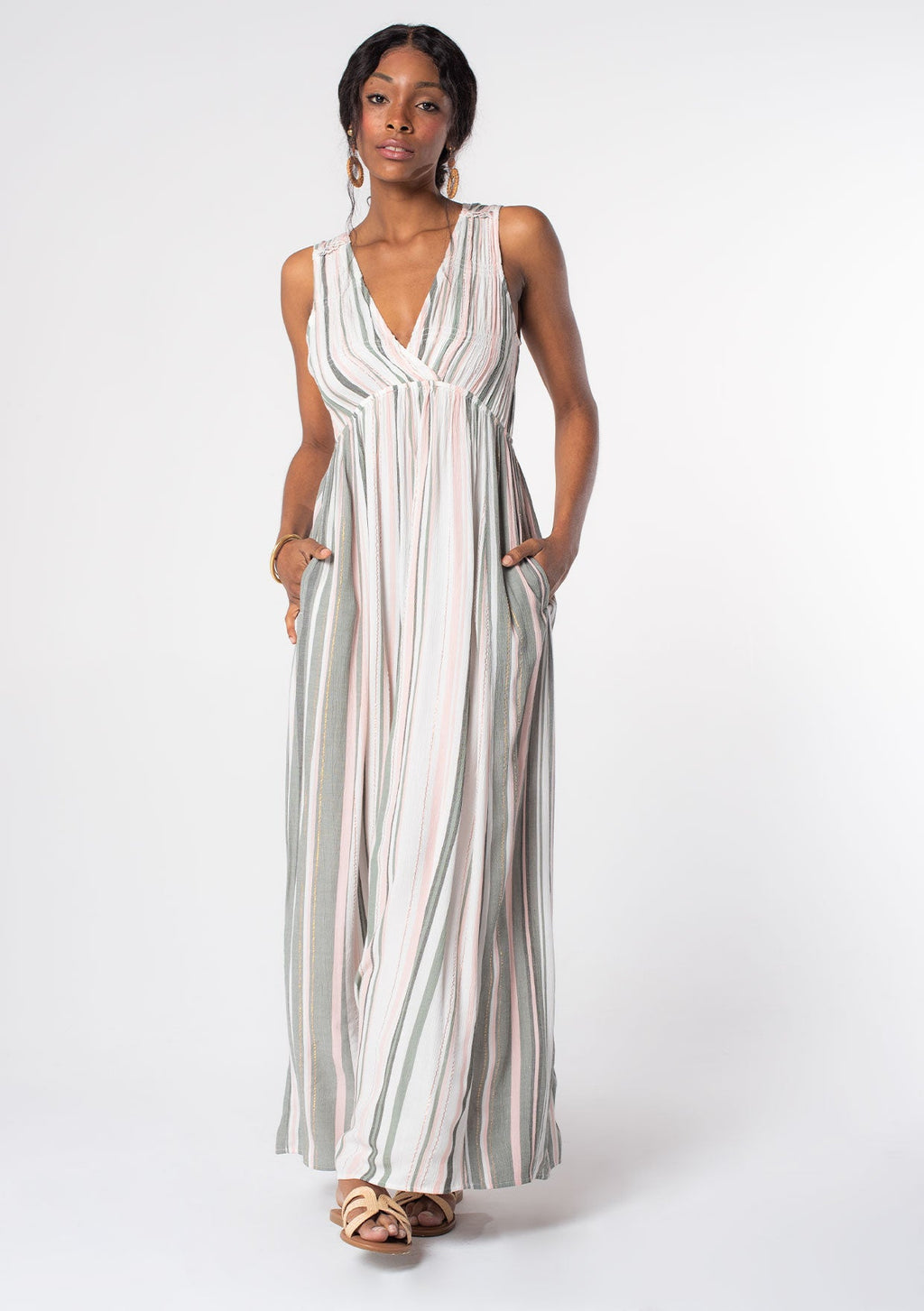 Shine On Striped Maxi Dress