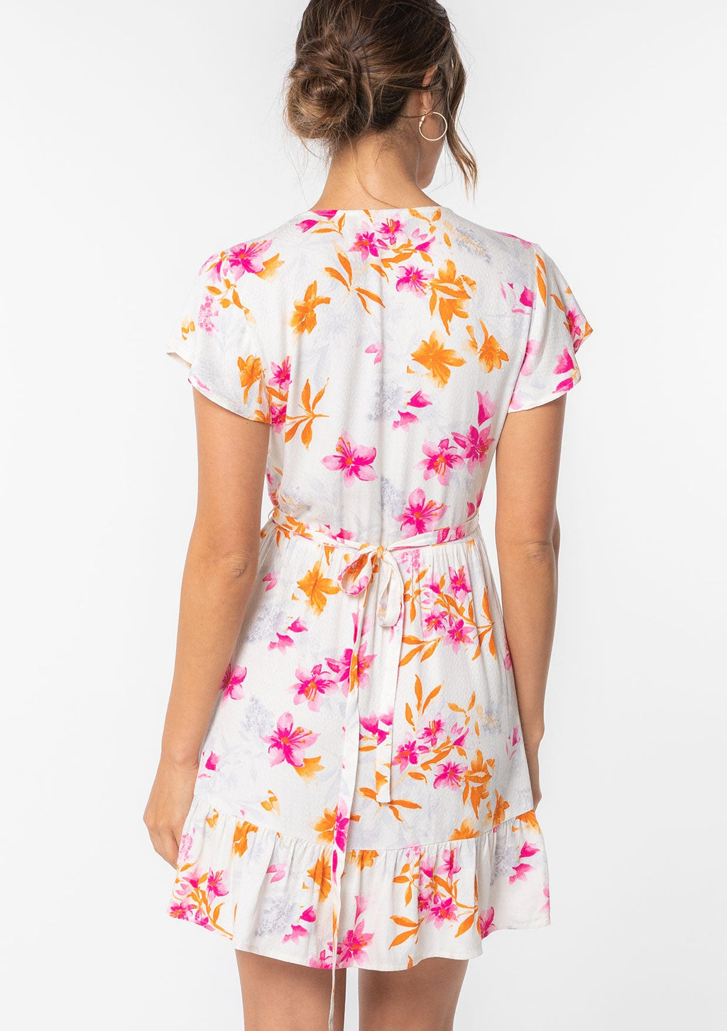 Making Moves Mini Wrap Dress