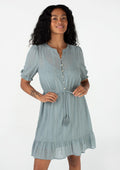 Annika Eyelet Mini Dress