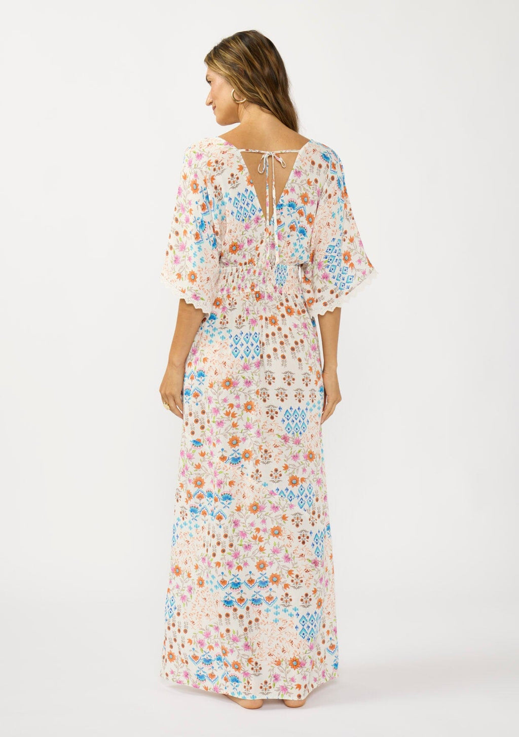 Calista Kimono Sleeve Maxi Dress