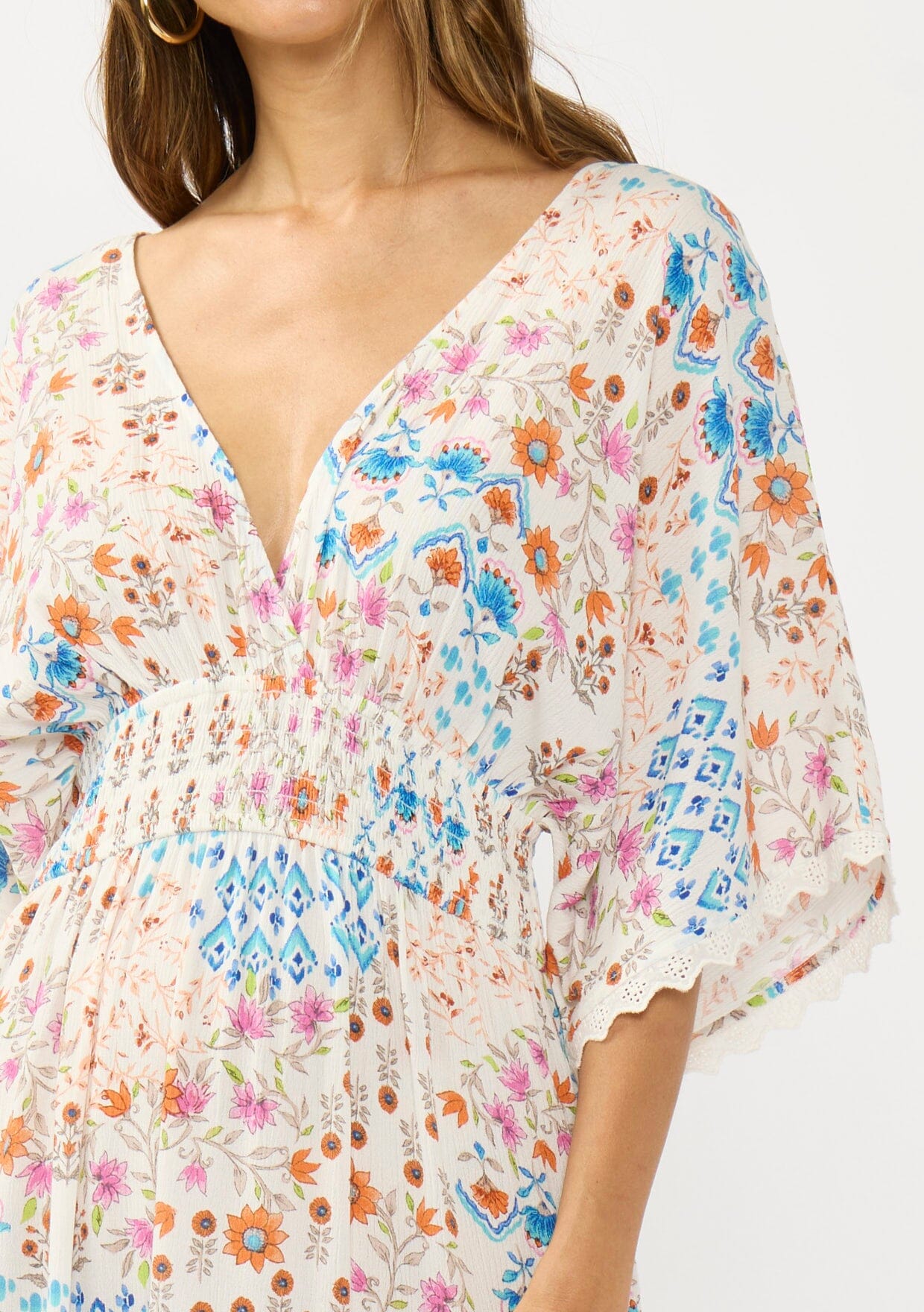 Calista Kimono Sleeve Maxi Dress