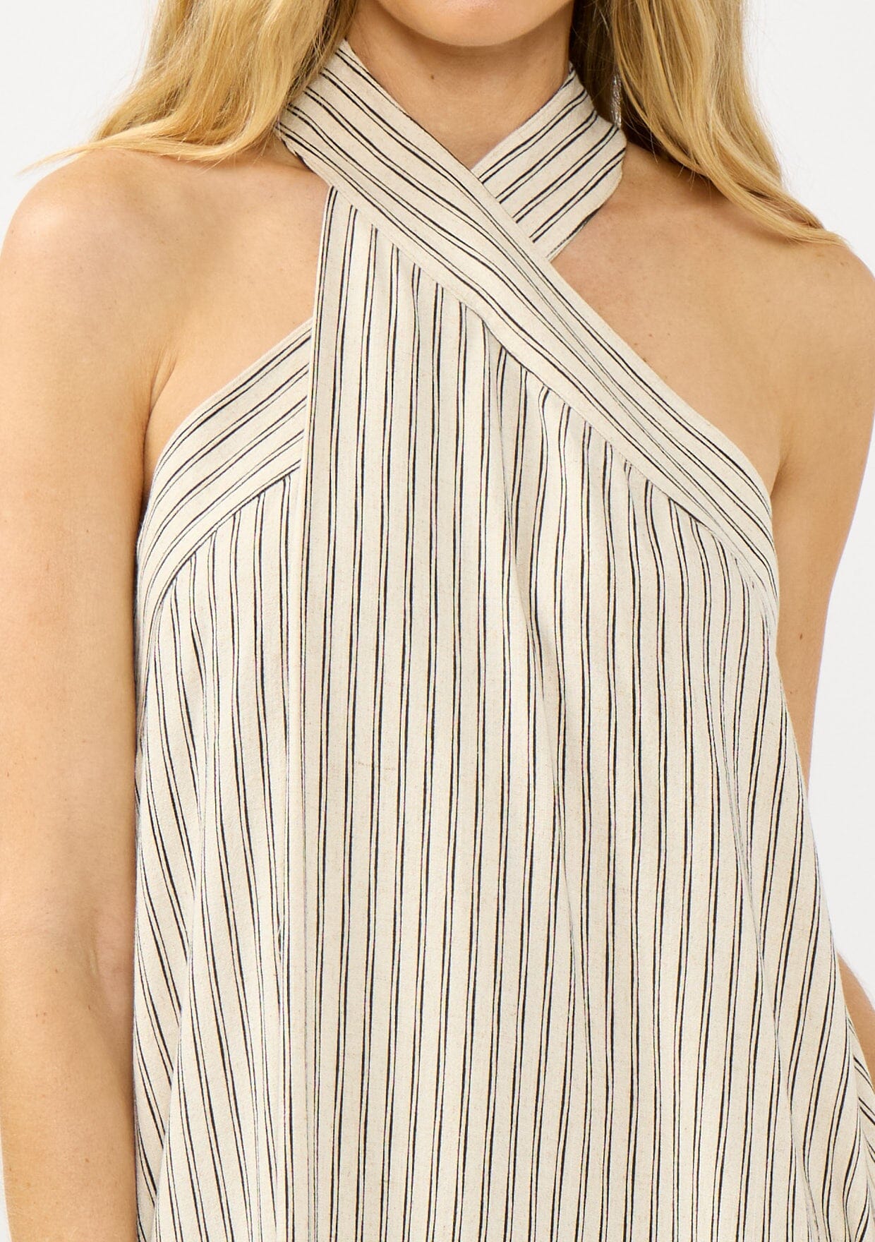 Coastal Retreat Striped Maxi Dress