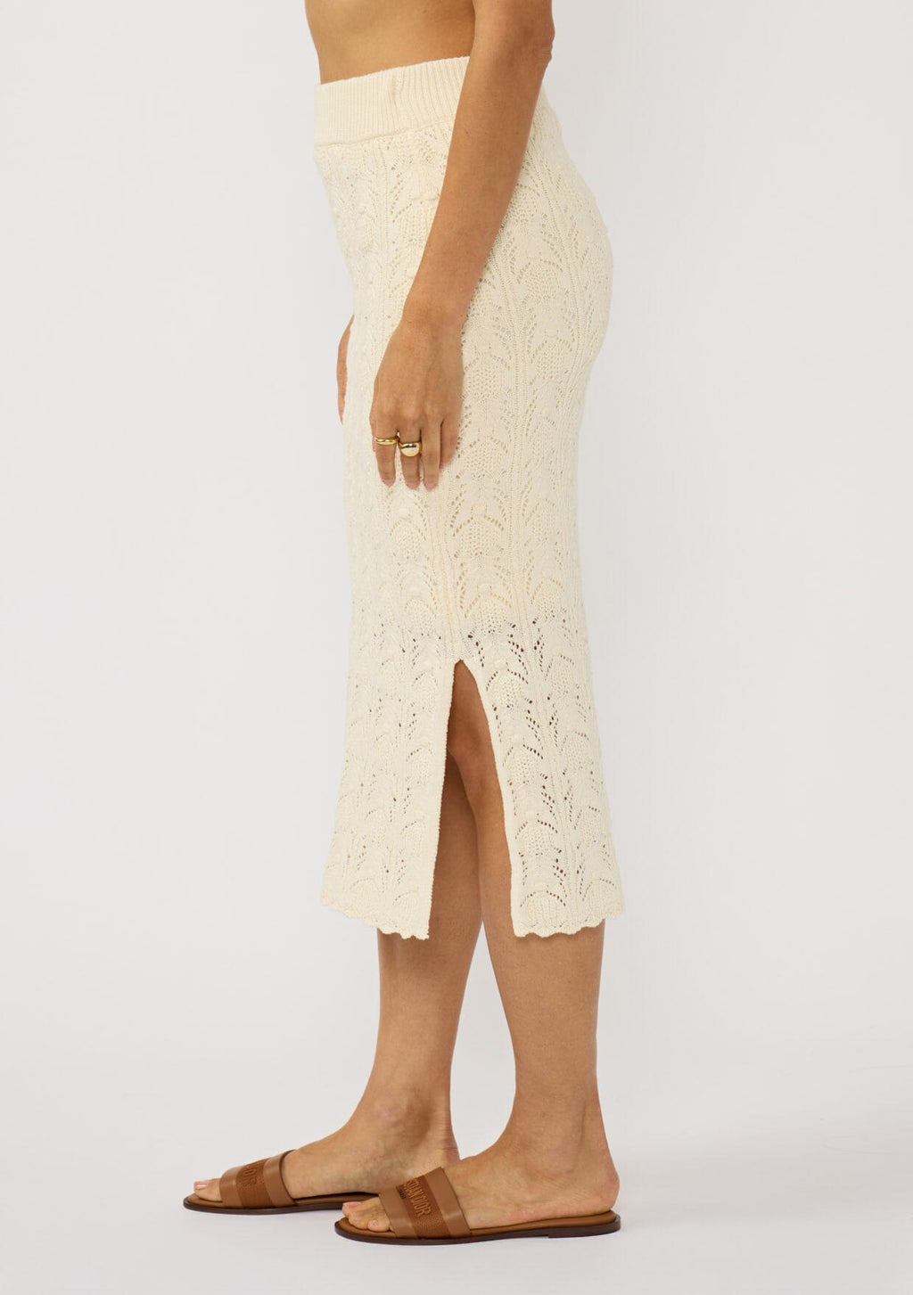 Harley Pointelle Midi Skirt