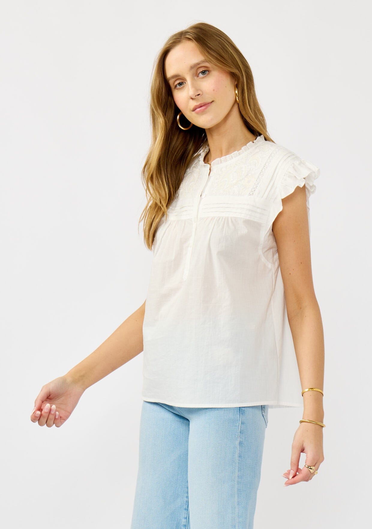 Cora Embroidered Top
