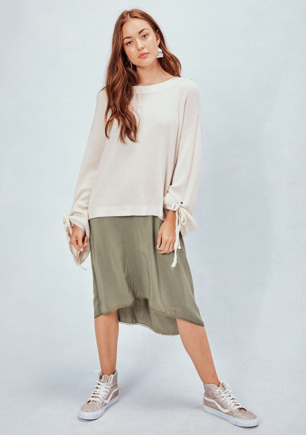 Jillian Tie Sleeve Pullover